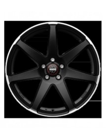 Janta Aliaj MOMO Seven MATT BLACK POLISHED 8X18 5X112 ET 35 CB 79.6