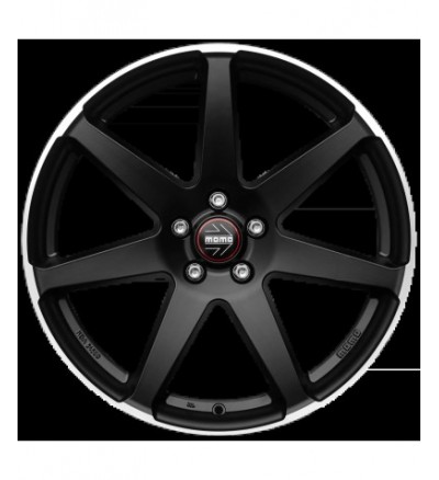 Janta Aliaj MOMO Seven MATT BLACK POLISHED 8X18 5X112 ET 42 CB 72.3