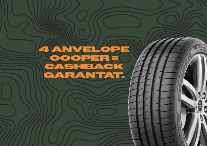 Bucură-te de oferta noastră la anvelopele de vara Cooper!